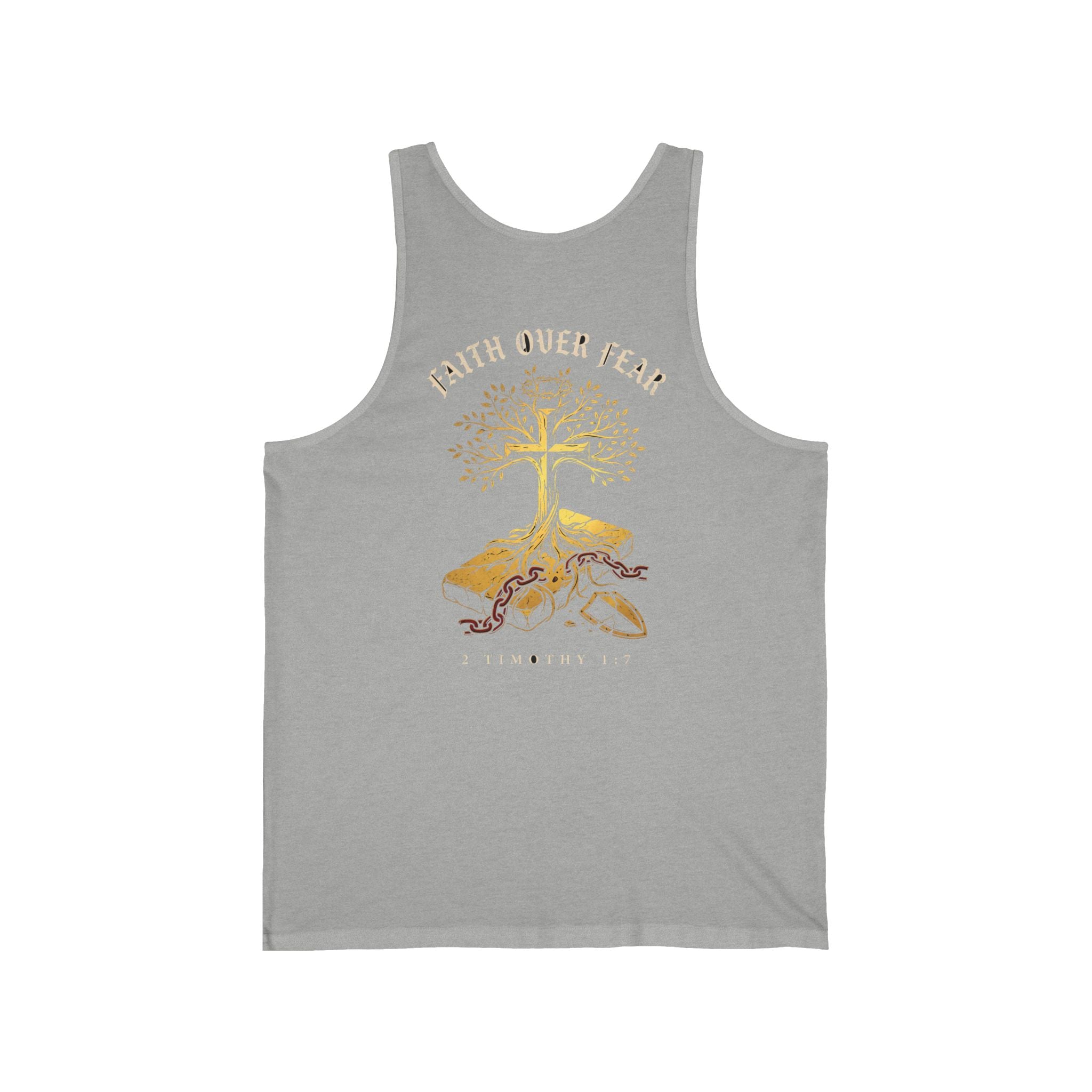 Faith Over Fear Christian Tank Top | Minimalist Faith Shirt