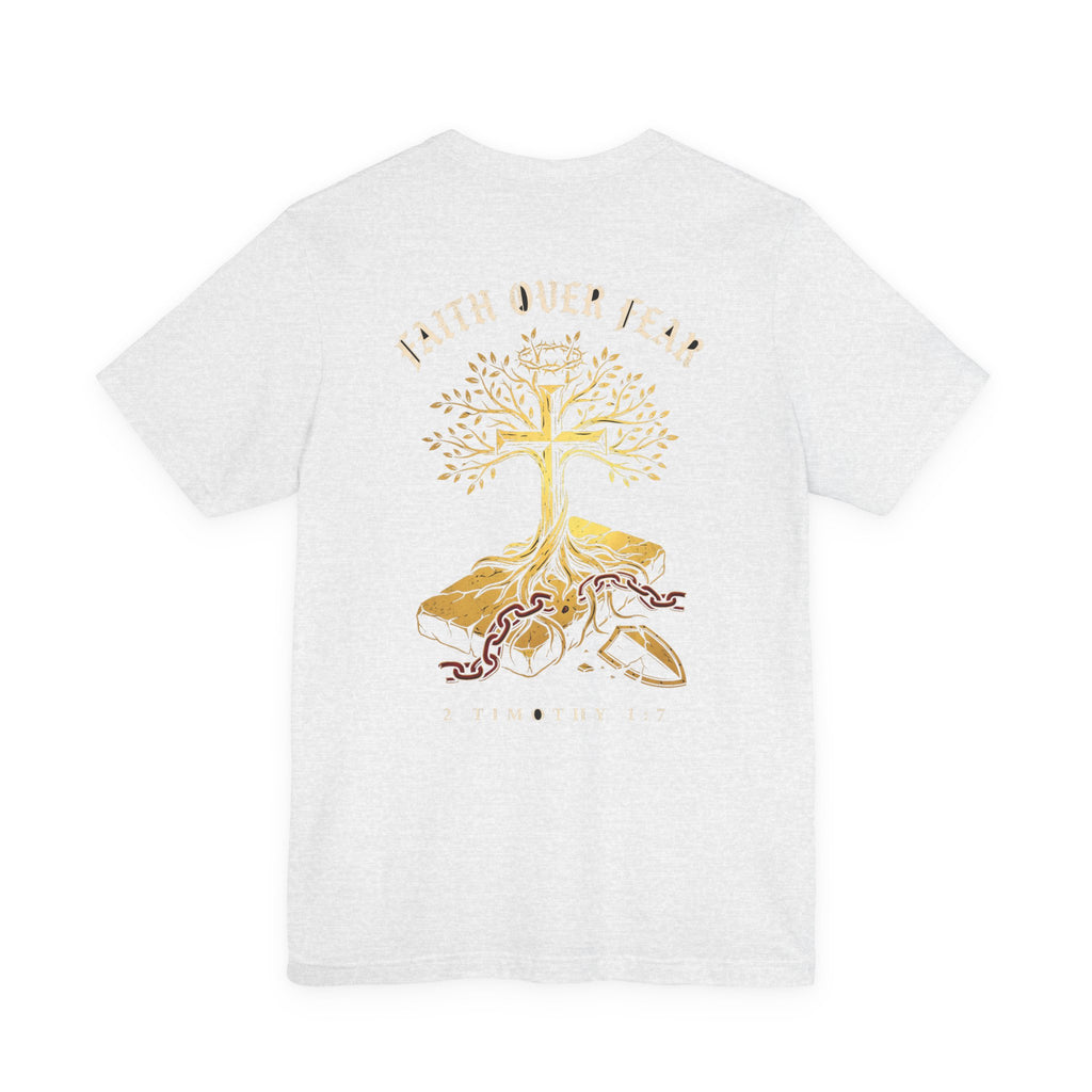 Faith Over Fear Christian Tee | Minimalist Faith Bible Verse Shirt