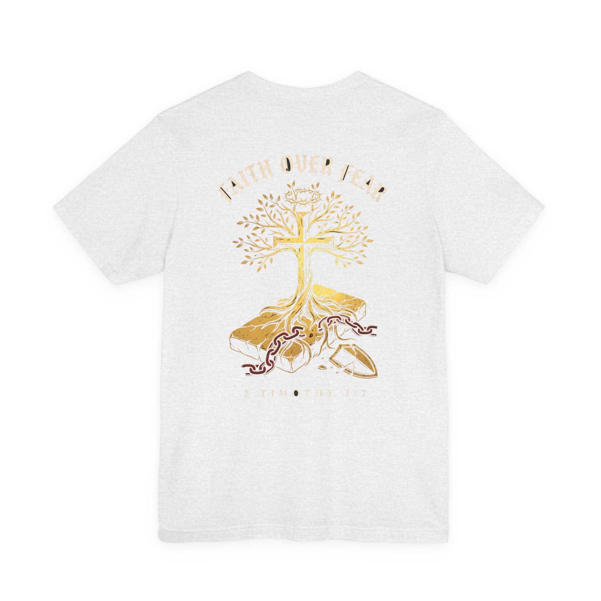 Faith Over Fear Christian Tee | Minimalist Faith Bible Verse Shirt
