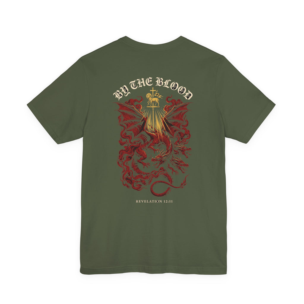 By the Blood Christian Tee | Reformed Warrior Faith Shirt