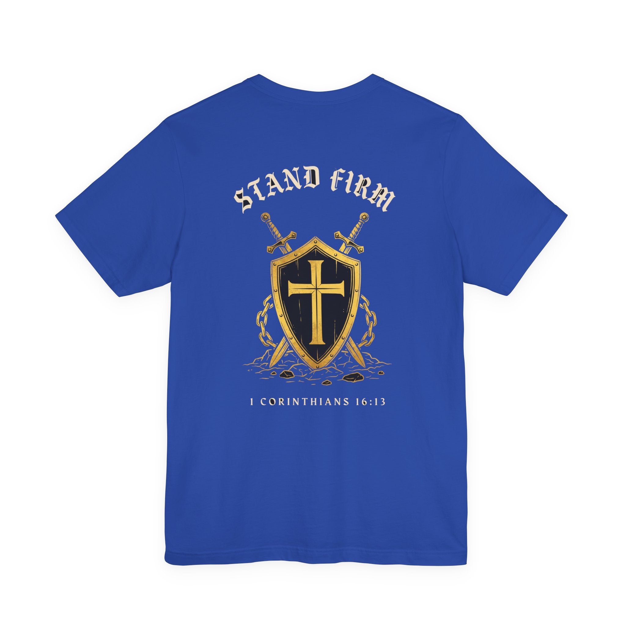 Stand Firm in the Faith Christian Tee | Reformed Warrior Faith Shirt