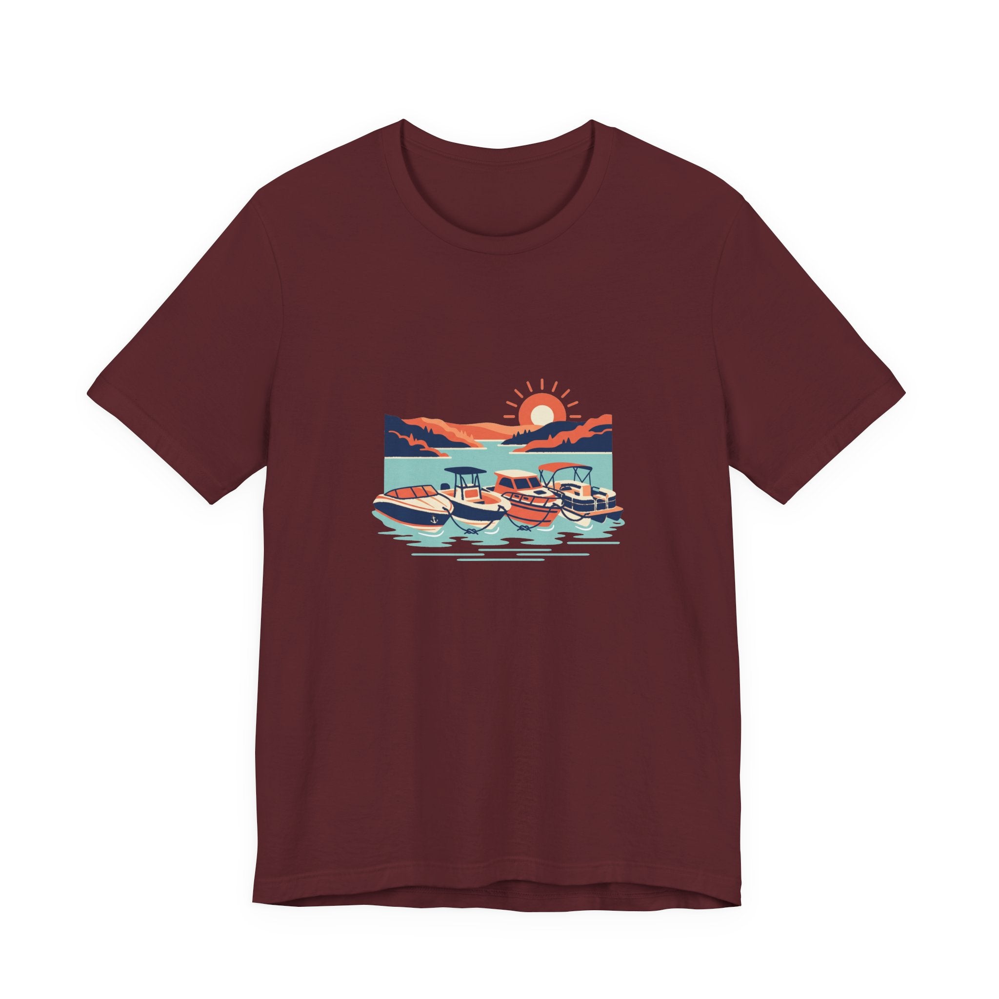Lake of the Ozarks Scene Tee, Serene Lakeside Illustration Shirt
