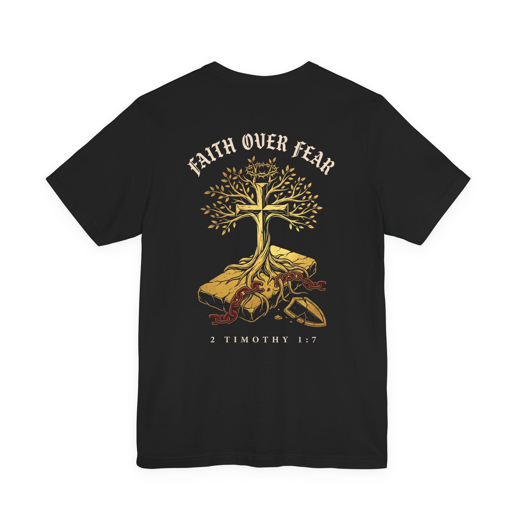 Faith Over Fear Christian Tee | Minimalist Faith Bible Verse Shirt
