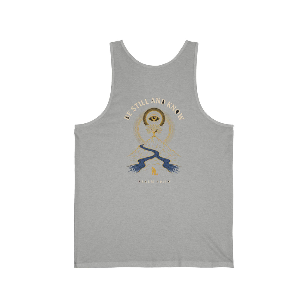 Be Still and Know That I Am God Christian Tank Top | Psalm 46:10 Faith Bible Verse