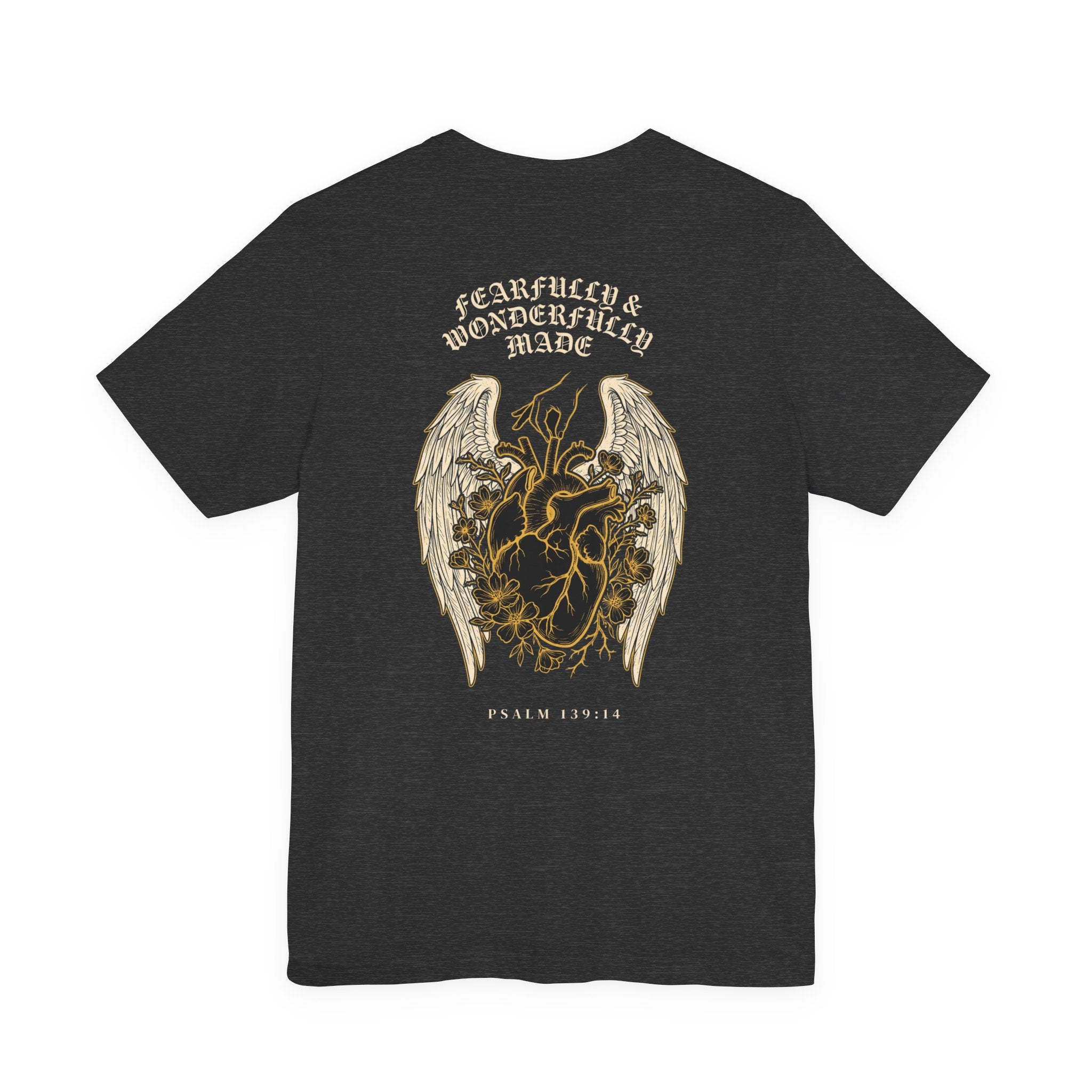 Fearfully and Wonderfully Made Christian Tee | Psalm 139:14 Bible Verse Shirt