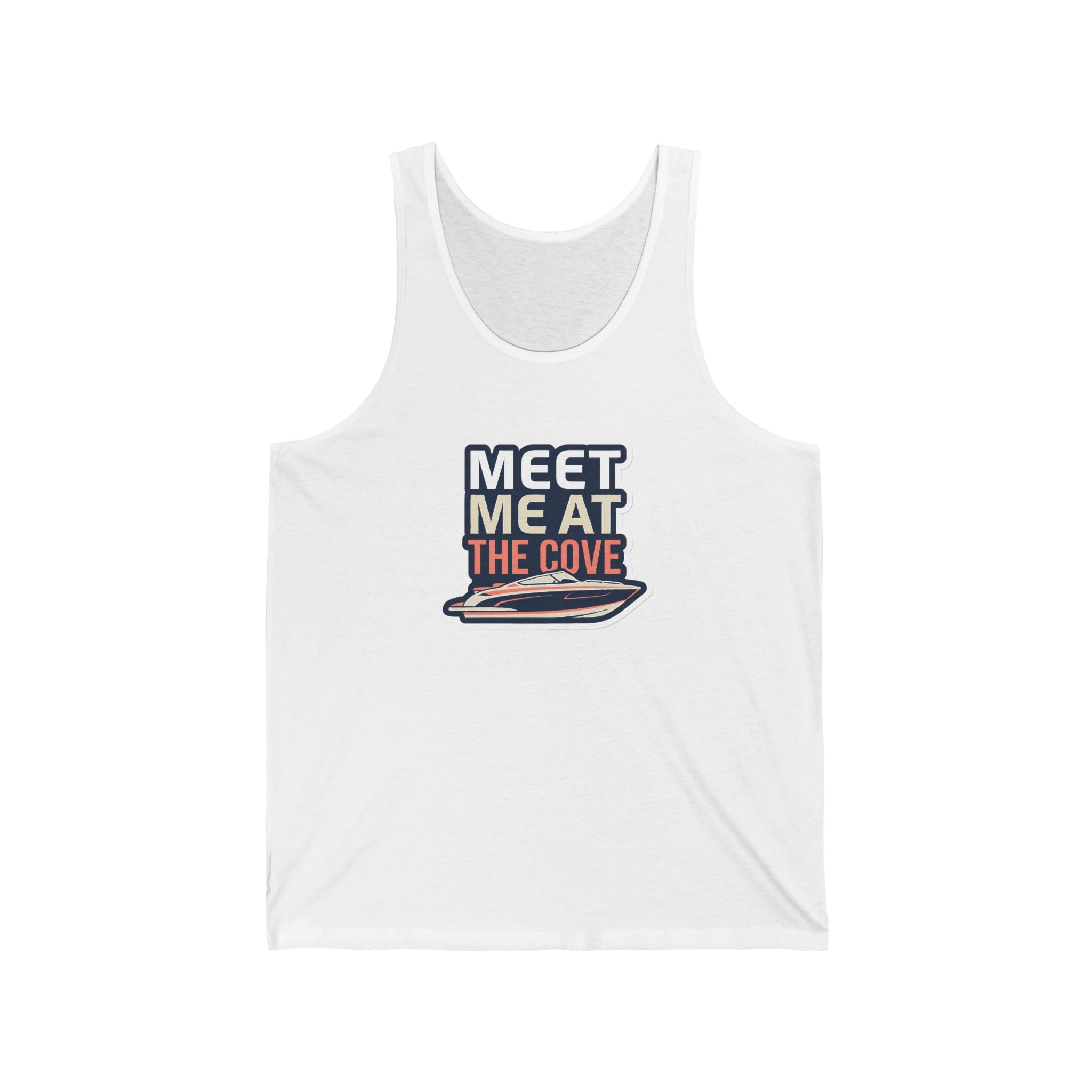 Lake Life Tank Top - Meet Me at the Cove Boating Tee