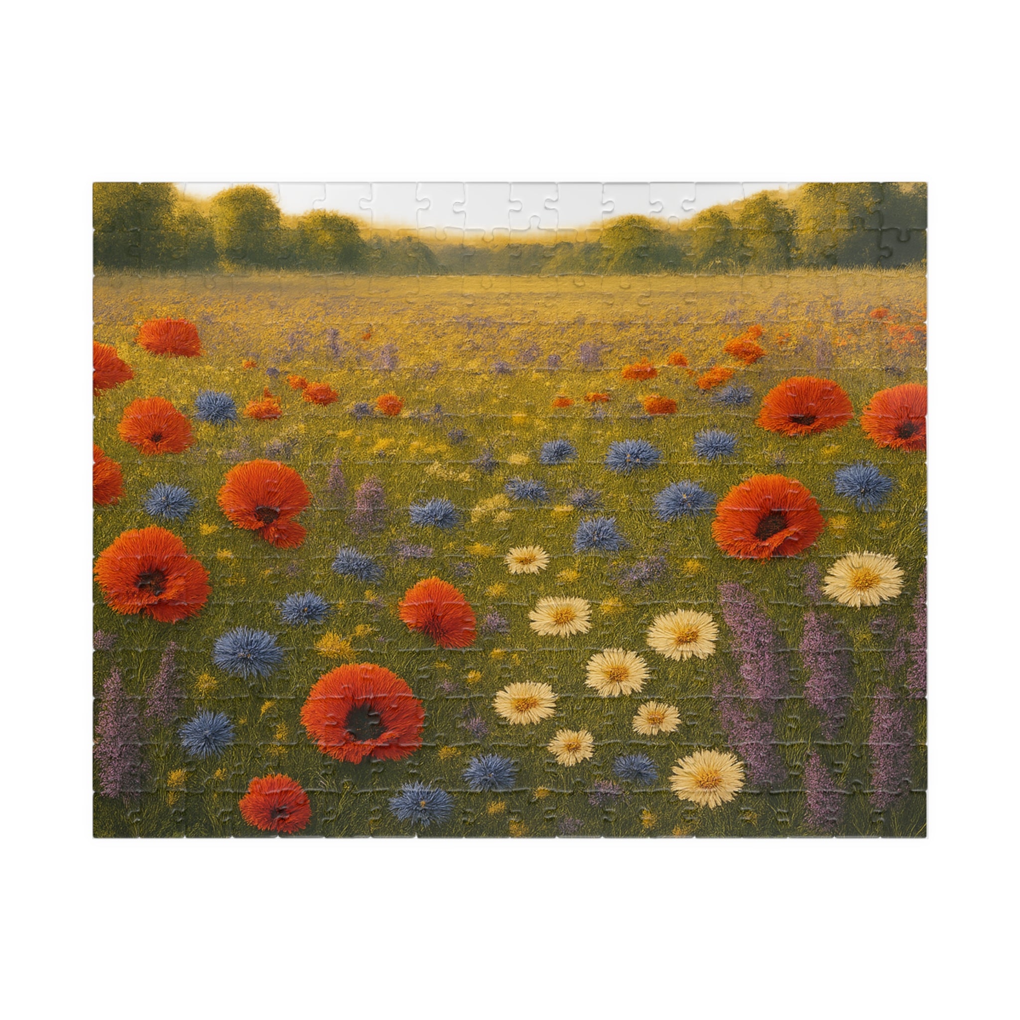 Butterfly Wildflower Jigsaw Puzzle - Intricate Nature Illustration