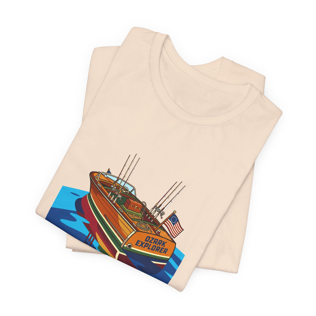Vintage Wooden Boat Tee | Lake of the Ozarks Adventure Shirt