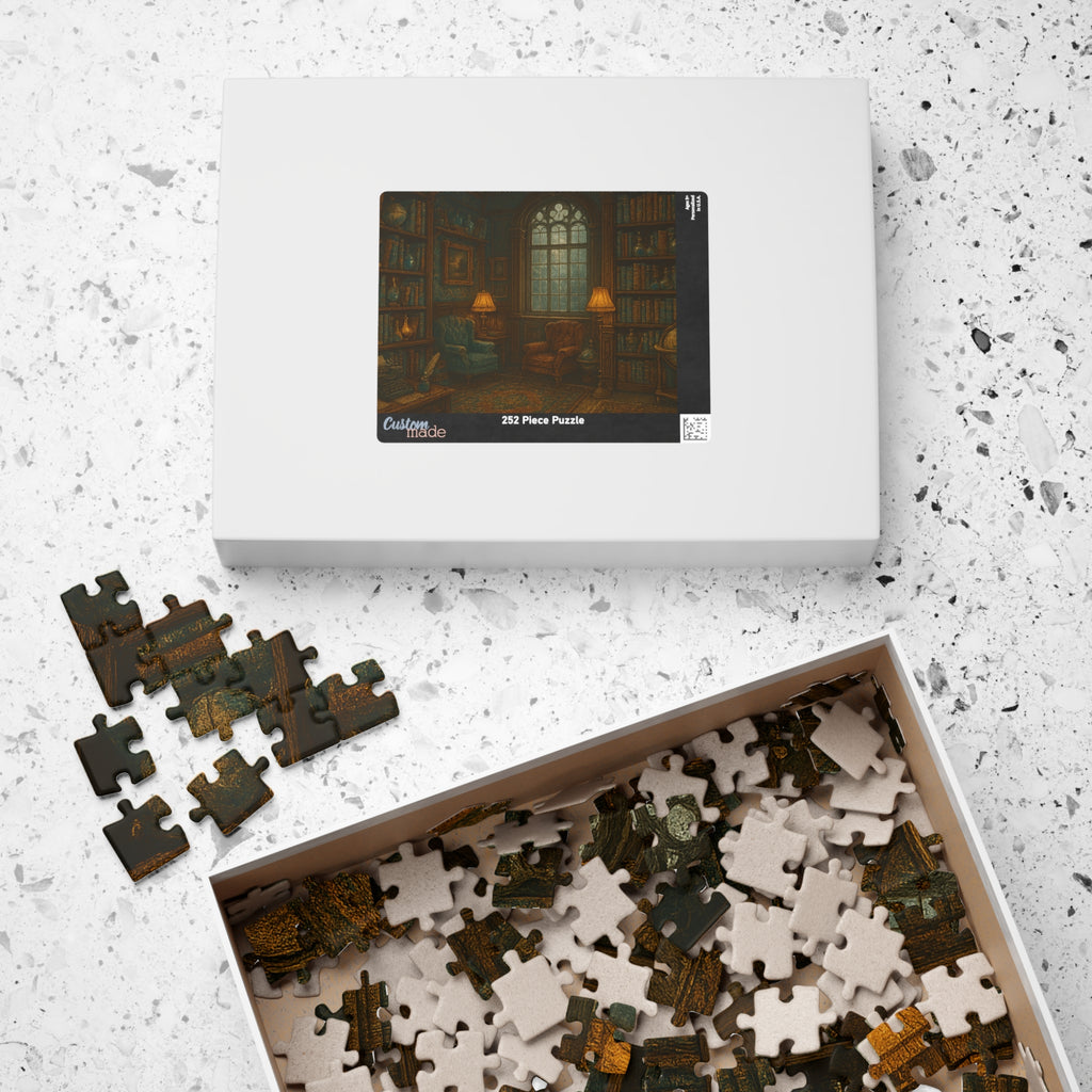 Vintage Library Jigsaw Puzzle - Stories of the Ages Scene