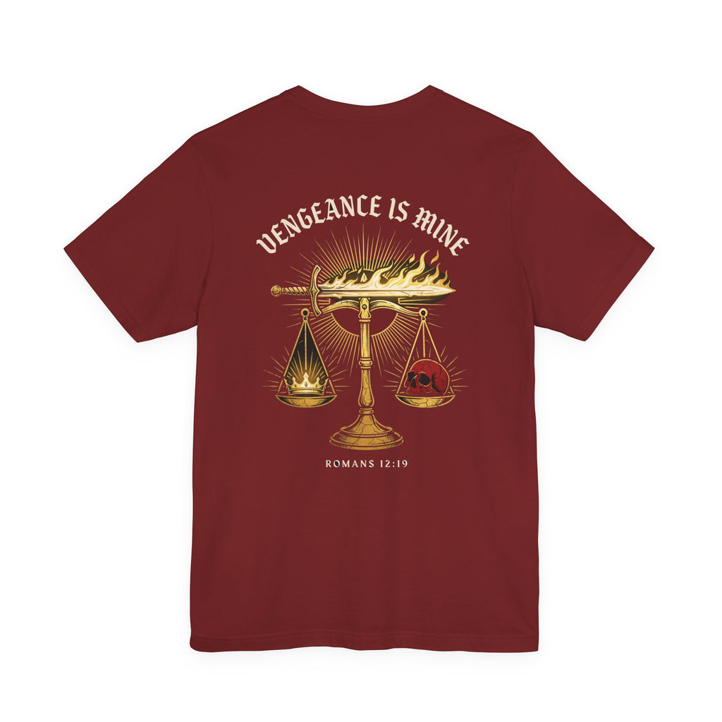 Vengeance Is Mine Christian Tee | Reformed Warrior Faith Shirt
