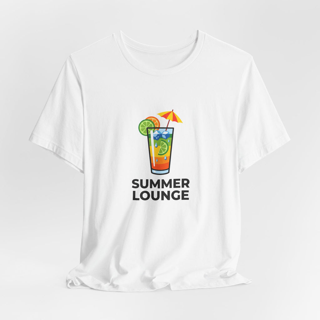 Tropical Cocktail Illustration Shirt | Summer Poolside Tee