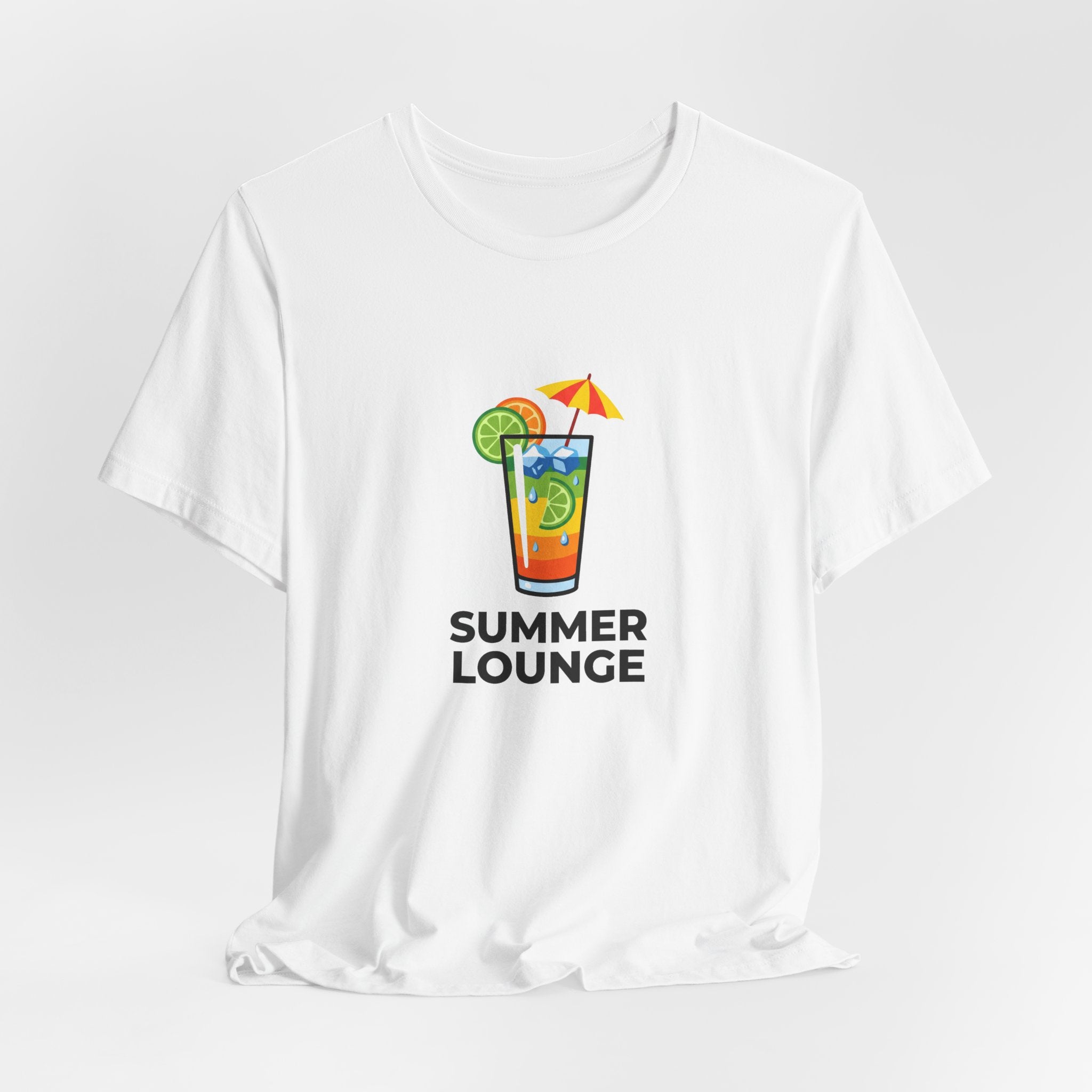 Tropical Cocktail Illustration Shirt | Summer Poolside Tee