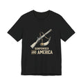 Gunpowder America Funny Patriotic T-Shirt | 4th of July Musket Tee | Sarcastic Independence Gift