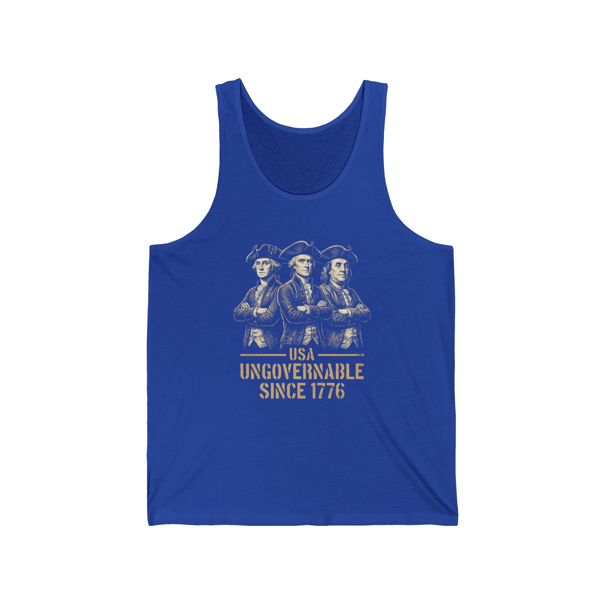 USA Ungovernable Since 1776 Tank Top | Funny Founding Fathers 4th of July Tee | Patriotic Gift