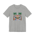 Beach Scene Hammock Tee with Intricate Illustration