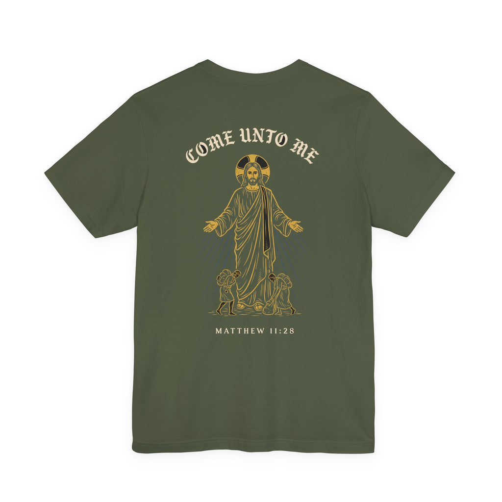 Come to Me All Who Are Weary Christian Tee | Warrior Faith Bible Shirt