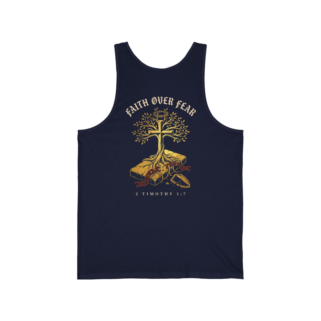 Faith Over Fear Christian Tank Top | Minimalist Faith Shirt