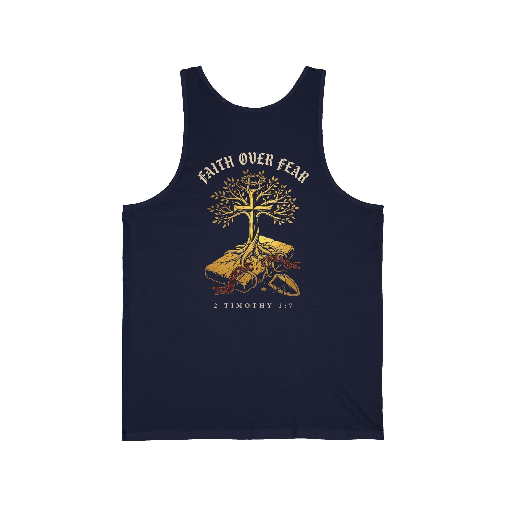 Faith Over Fear Christian Tank Top | Minimalist Faith Shirt