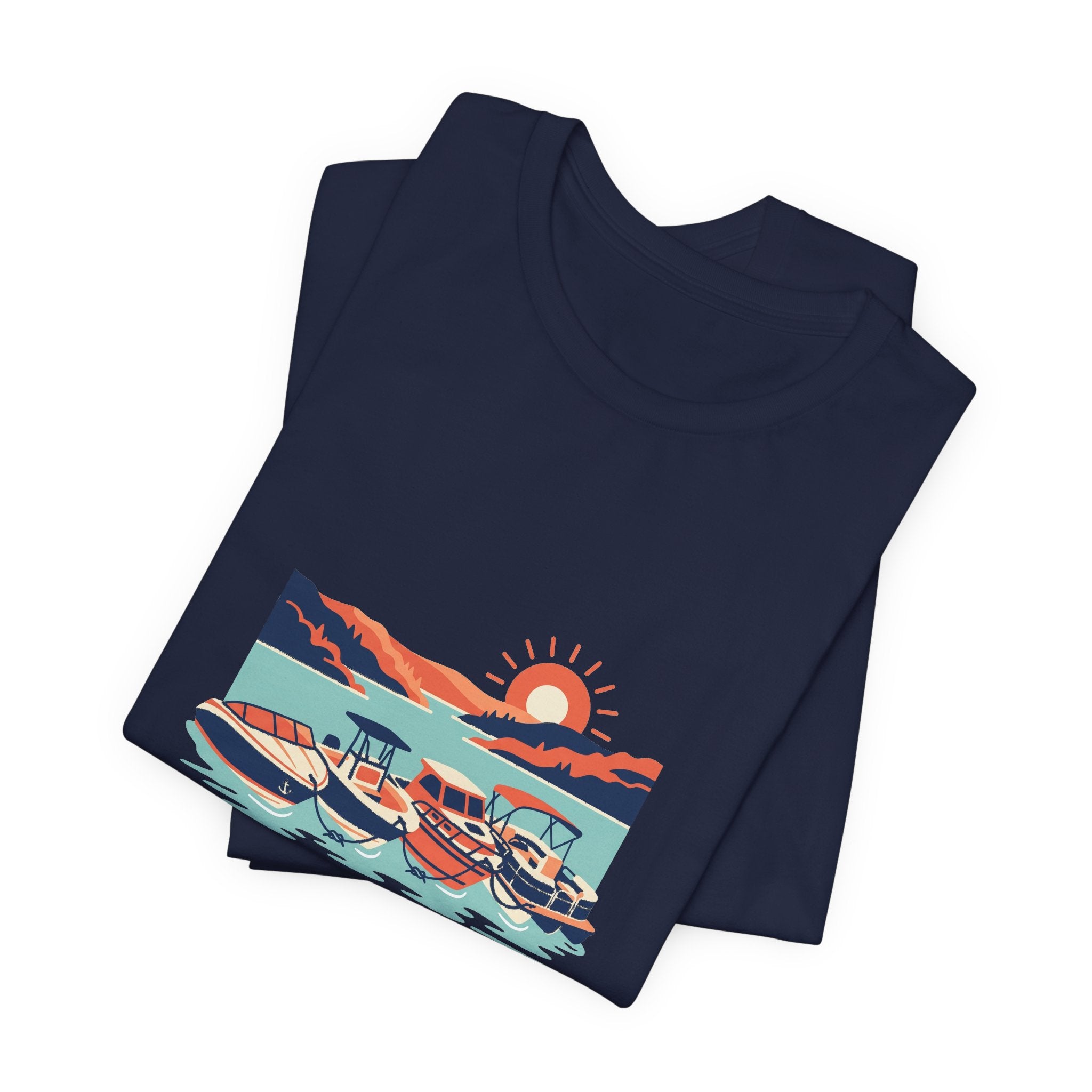 Lake of the Ozarks Scene Tee, Serene Lakeside Illustration Shirt
