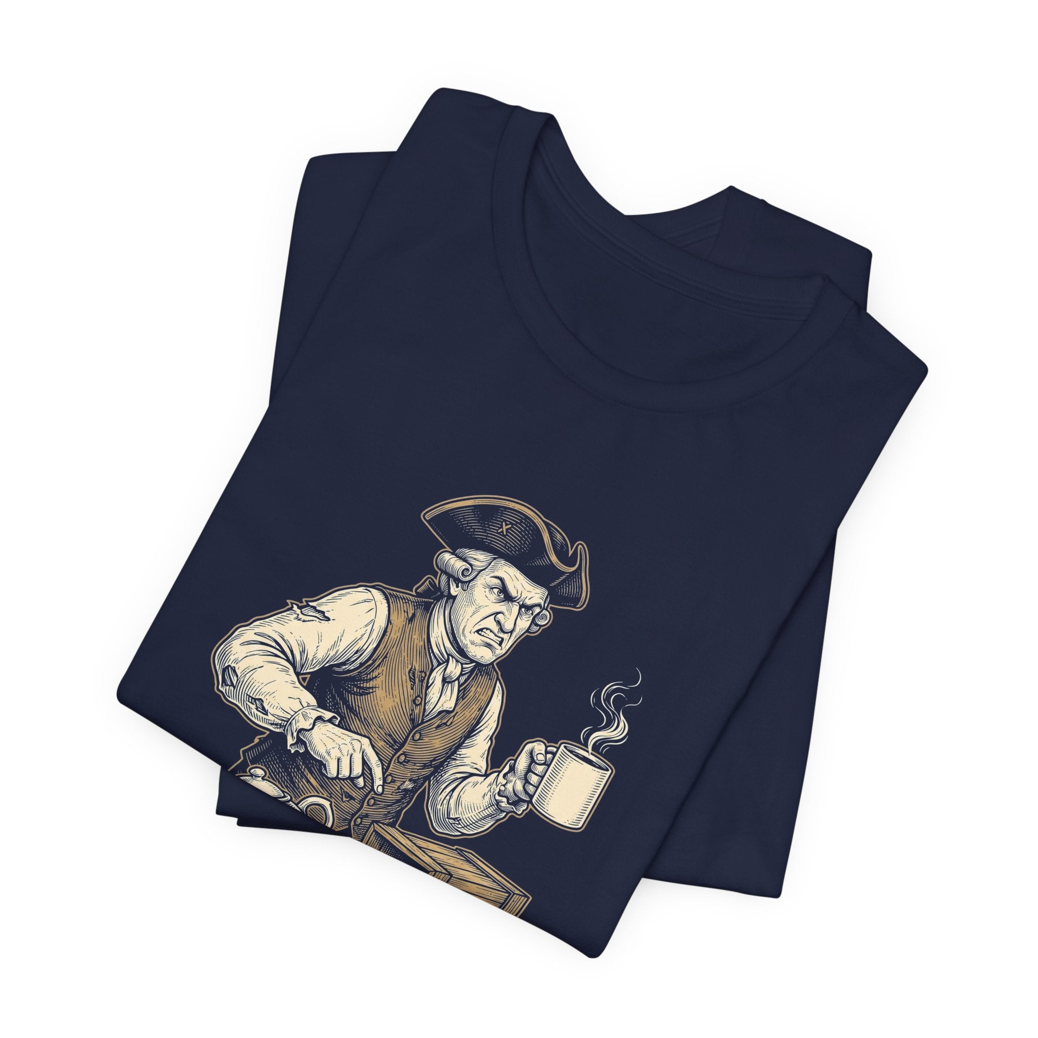 Fueled By Coffee and Spite Funny Eagle T-Shirt | Sarcastic 4th of July Tee | Patriotic Gift