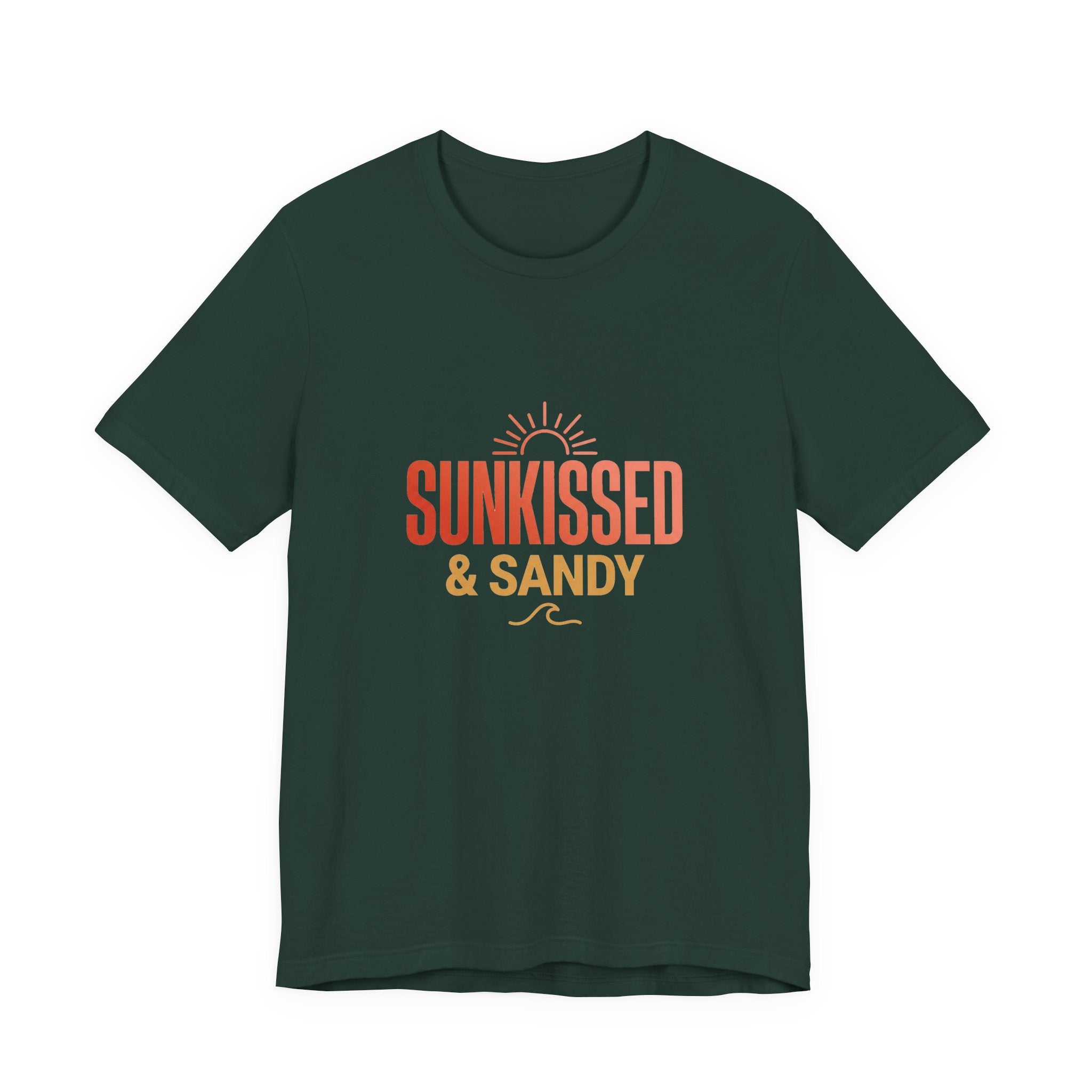 Sunkissed & Sandy Tee - Beach Vibe Graphic Shirt for Relaxed Days