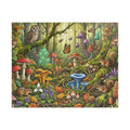 Mushroom Jigsaw Puzzle - Rooted in Nature Minimalist Design | 1014 Piece