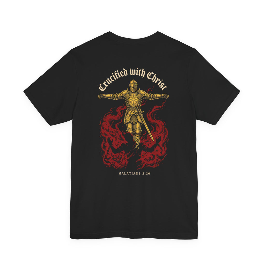 Crucified With Christ Christian Tee | Reformed Warrior Faith Shirt