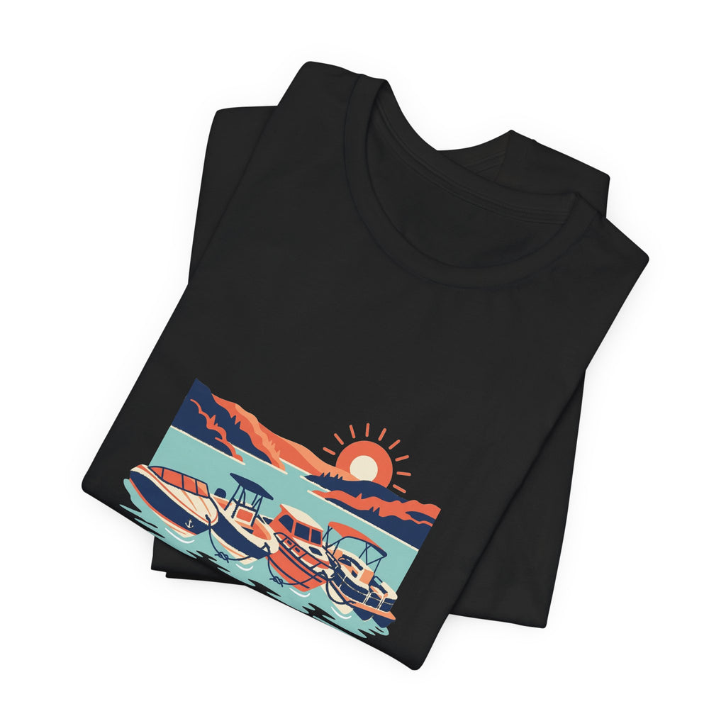 Lake of the Ozarks Scene Tee, Serene Lakeside Illustration Shirt