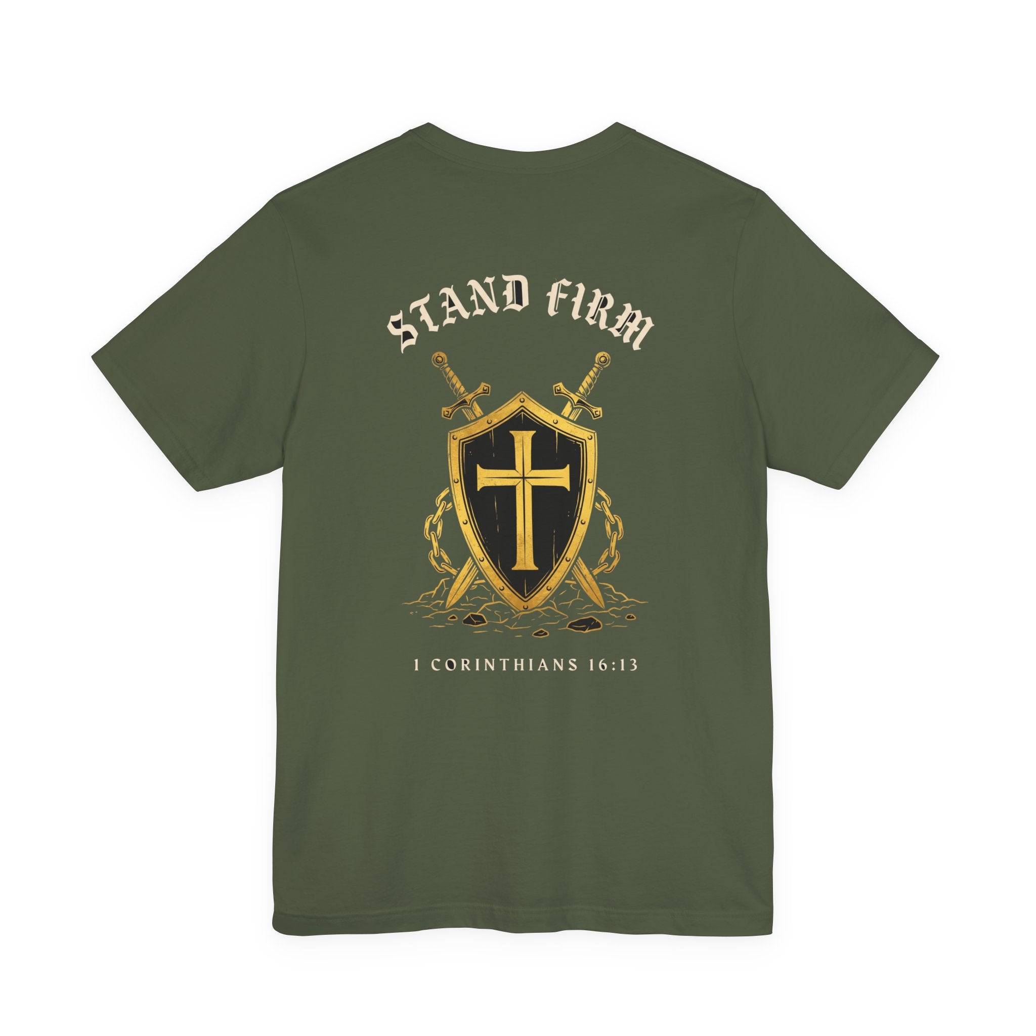 Stand Firm in the Faith Christian Tee | Reformed Warrior Faith Shirt