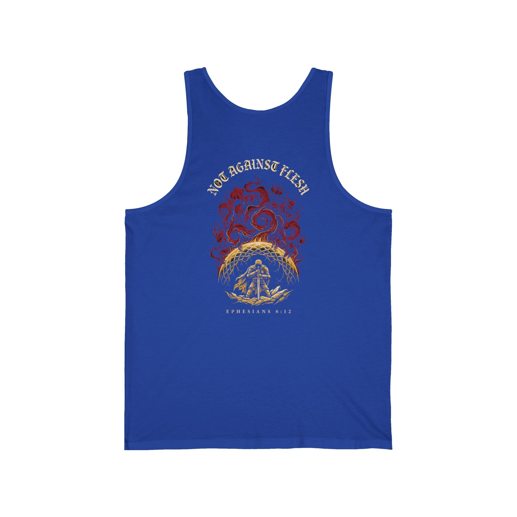 Not Against Flesh Christian Tank | Reformed Warrior Faith