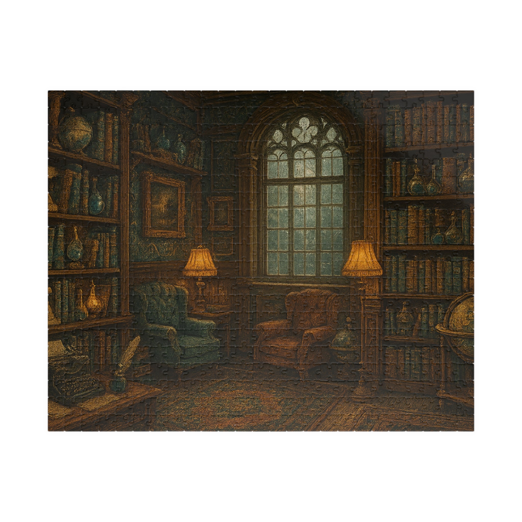 Vintage Library Jigsaw Puzzle - Stories of the Ages Scene