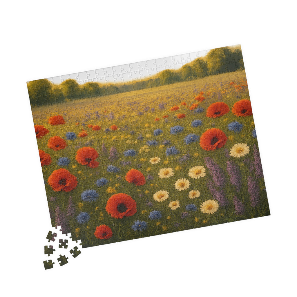 Butterfly Wildflower Jigsaw Puzzle - Intricate Nature Illustration