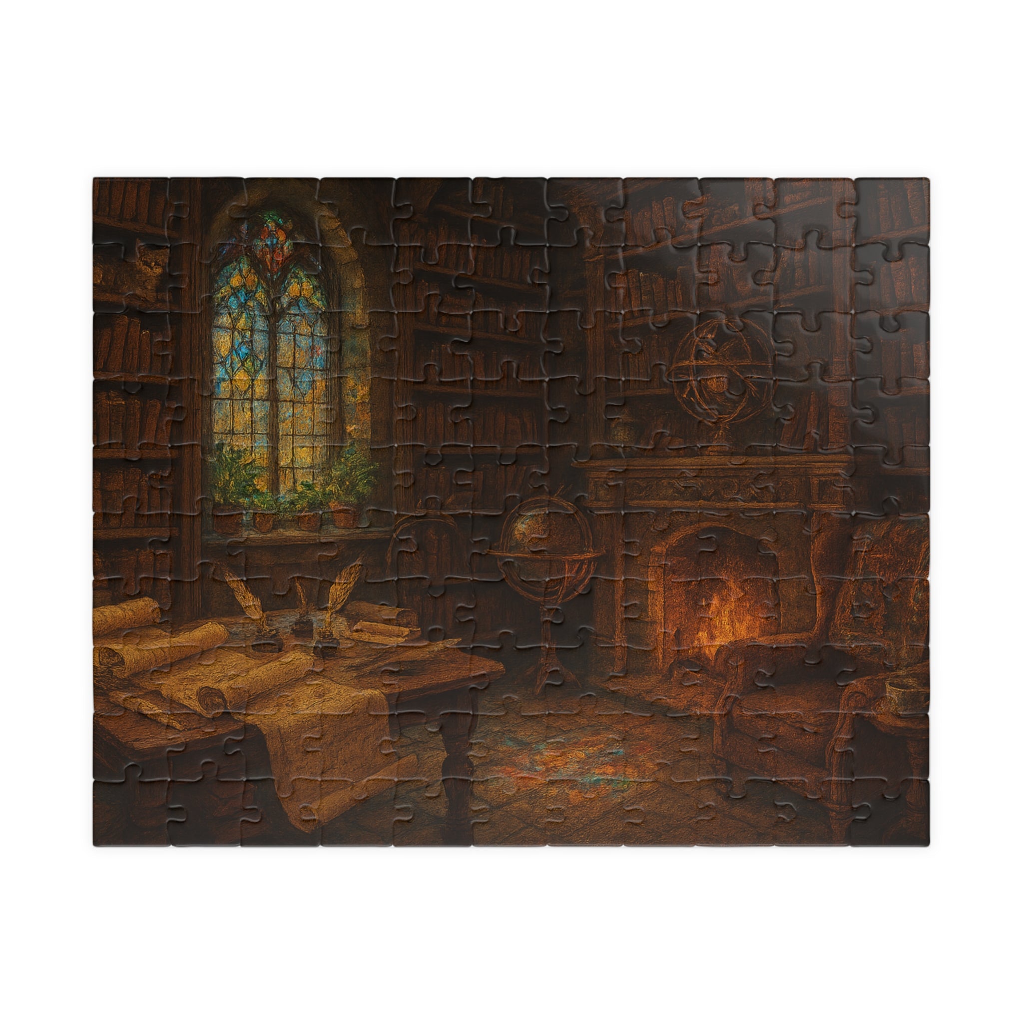 Seek the Unseen Truths Jigsaw Puzzle - Elegant Hand-Lettered Design