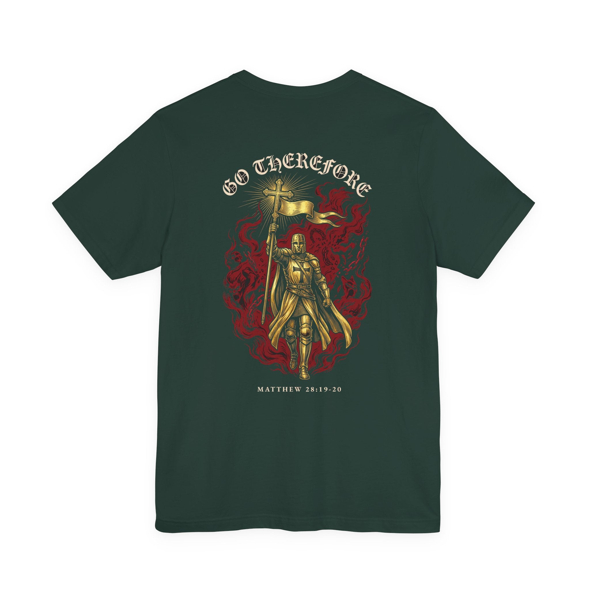 Go Therefore Christian Tee | Reformed Warrior Faith Shirt