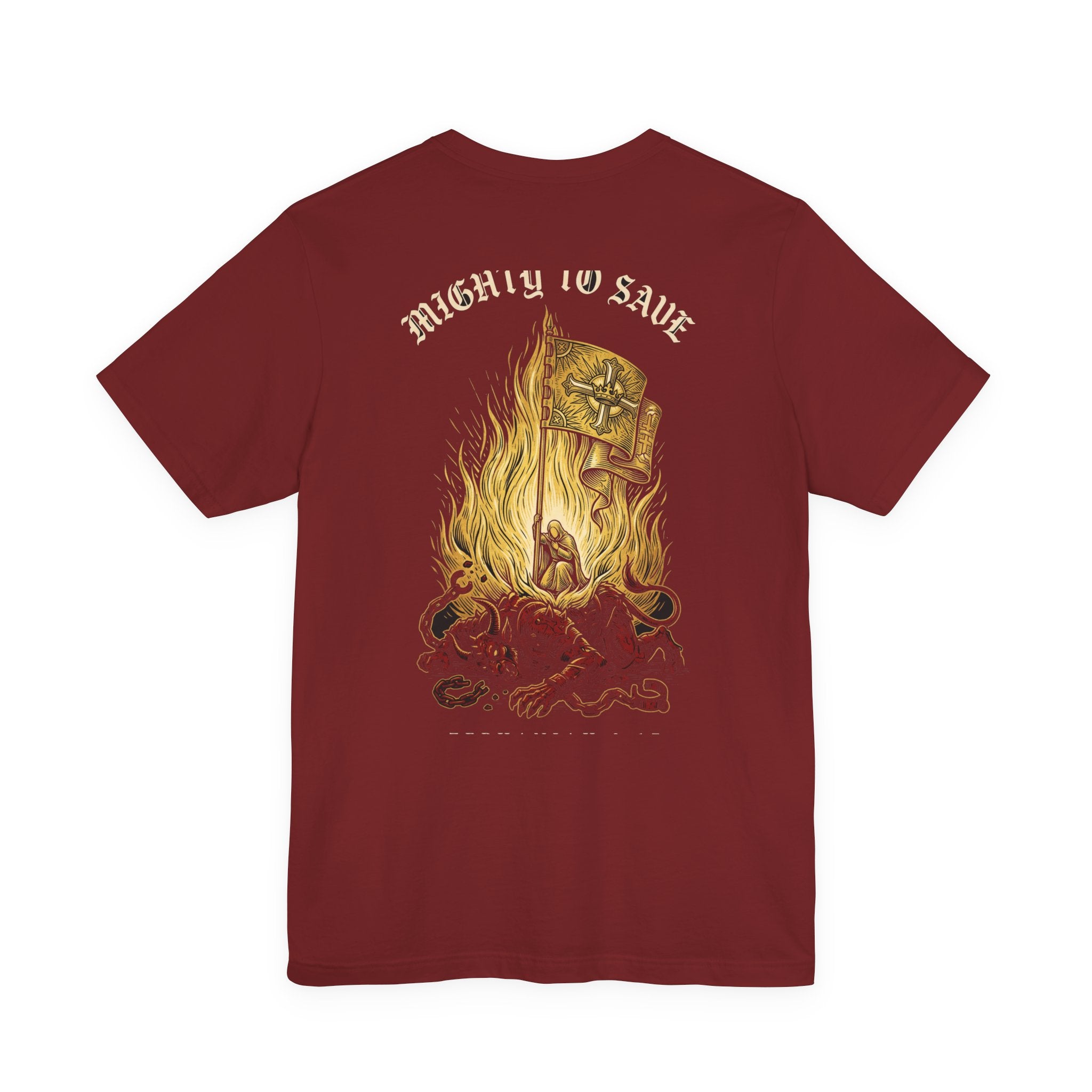The Mighty One Will Save Christian Tee | Reformed Warrior Faith Shirt