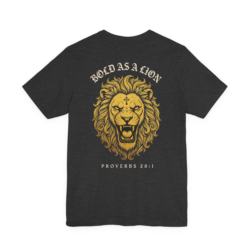 Bold as a Lion Christian Tee | Reformed Warrior Faith Shirt