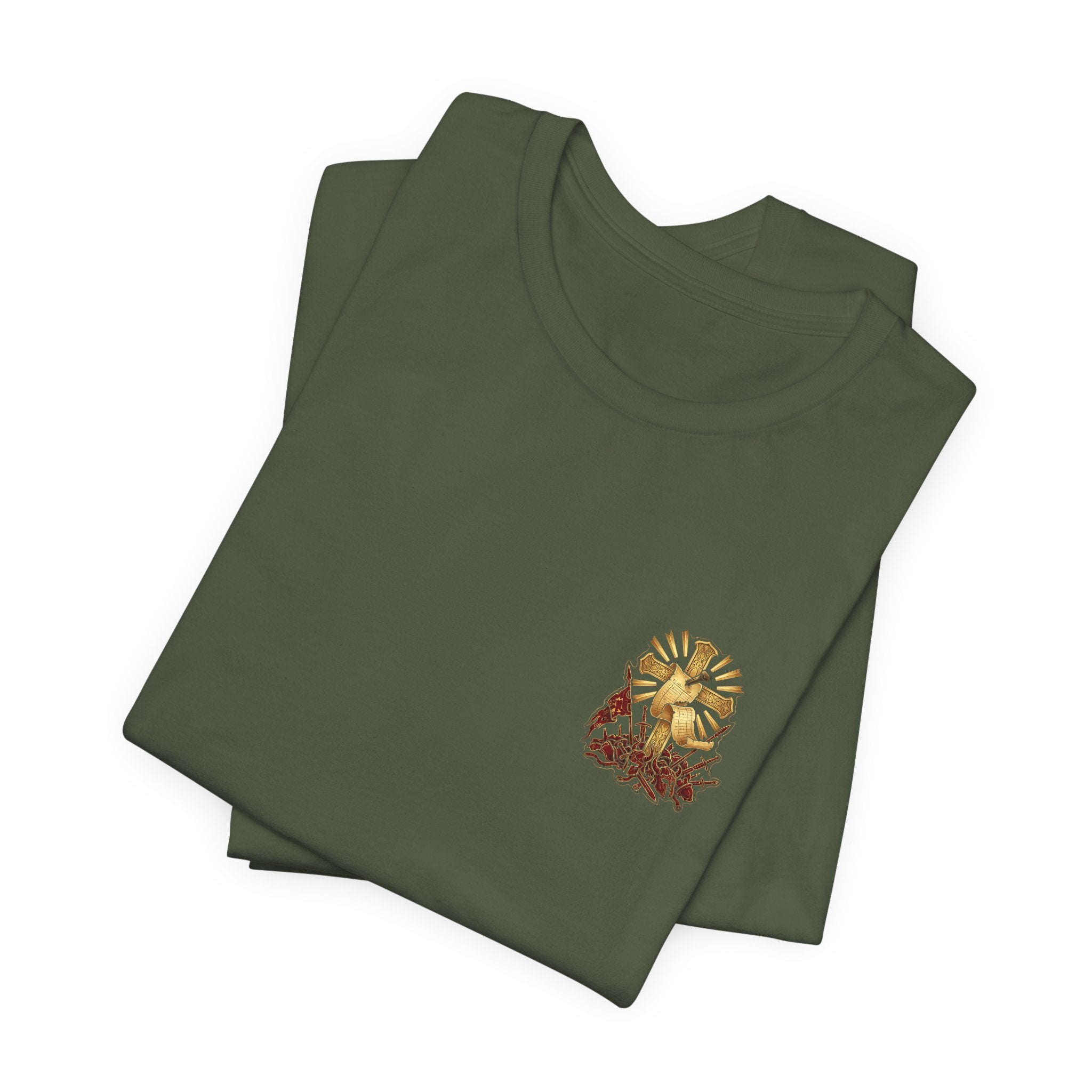 He Disarmed the Powers Christian Tee | Reformed Warrior Faith Shirt