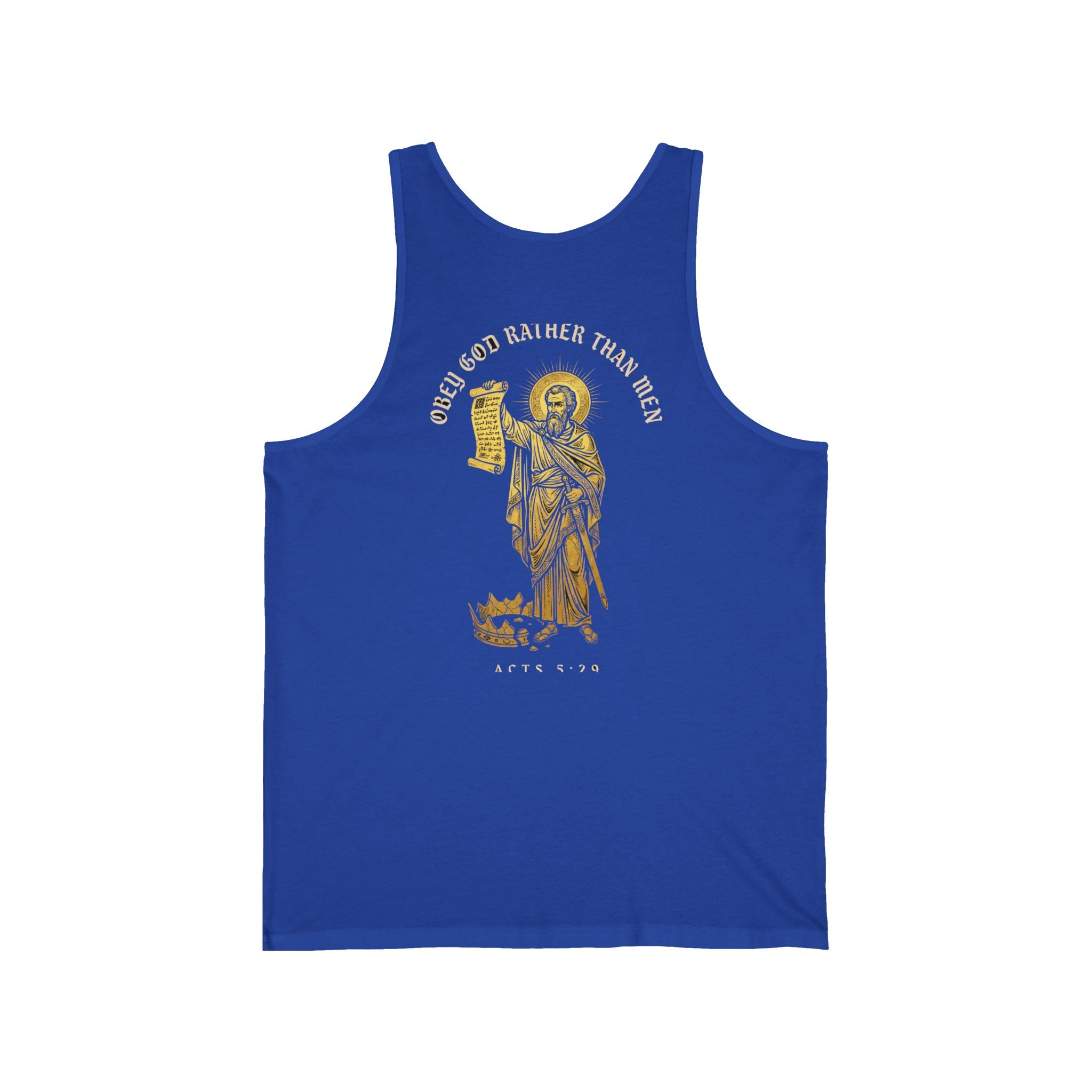 Obey God Rather Than Men Christian Tank | Reformed Warrior Faith
