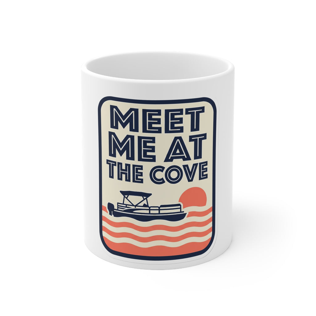 Meet Me at the Cove Coffee Mug - Lake of the Ozarks Pontoon Party Boat