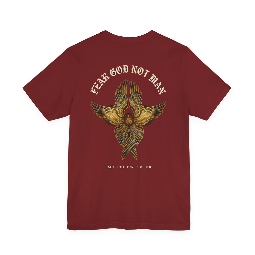 Fear God Not Man Christian Tee | Reformed Warrior Faith Shirt
