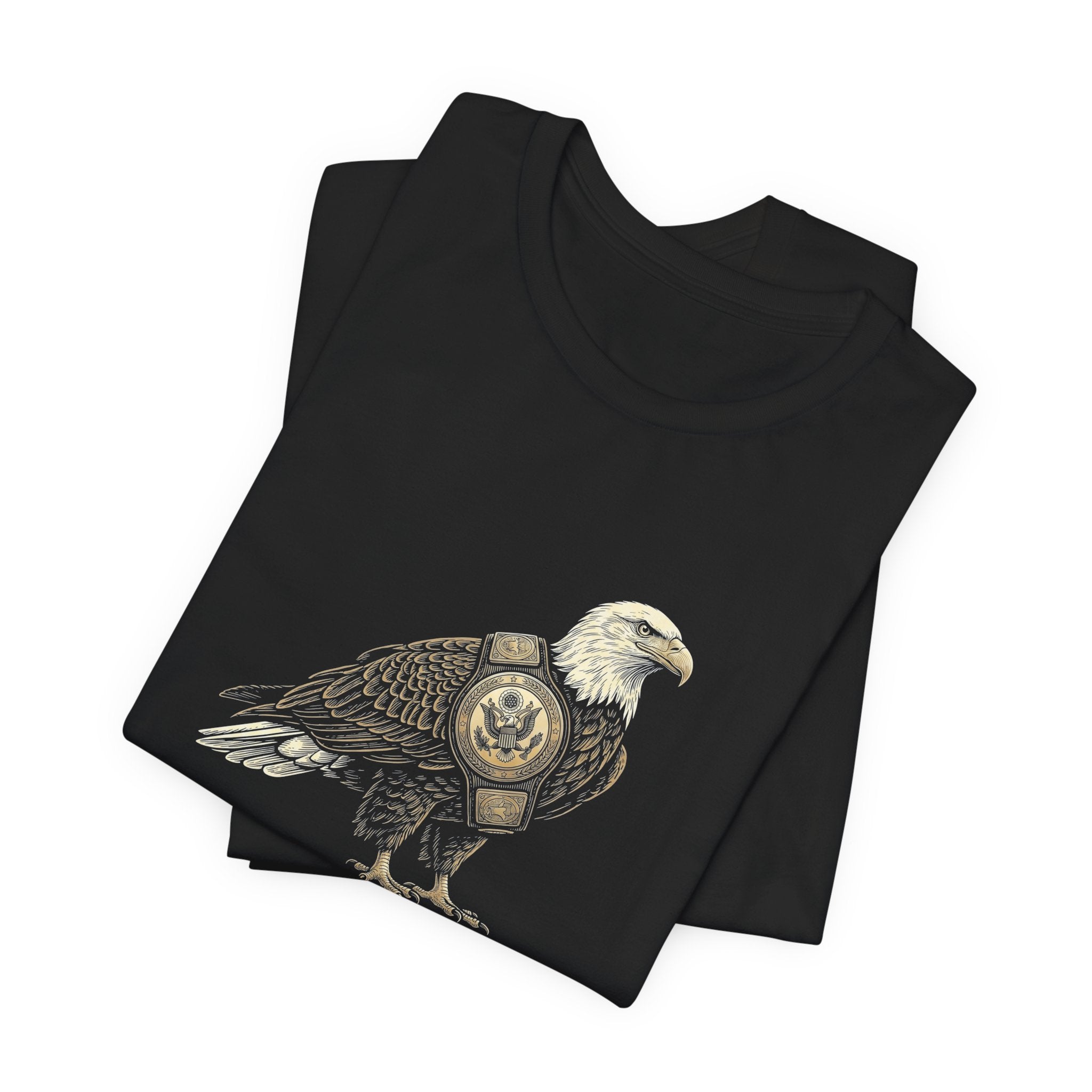 Back to Back World War Champs T-Shirt | Funny Bald Eagle 4th of July Tee | Patriotic America Gift