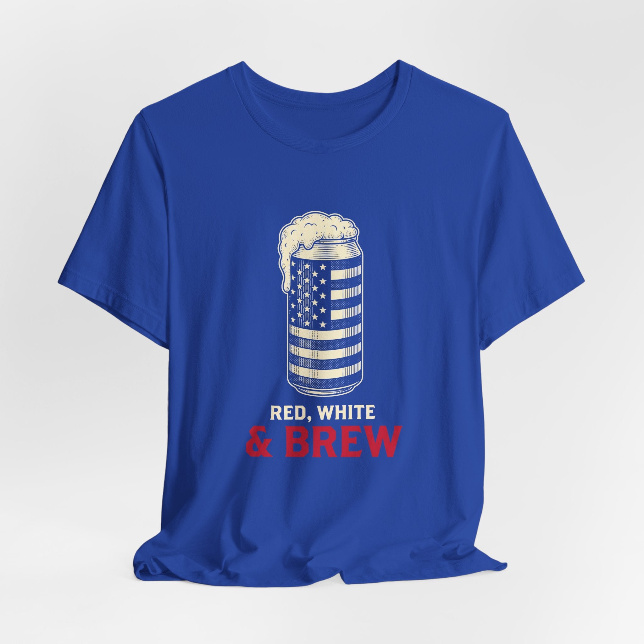 Red White and Brew T-Shirt | Funny 4th of July Beer Tee | Patriotic Drinking Gift | Craft Beer Lover Shirt