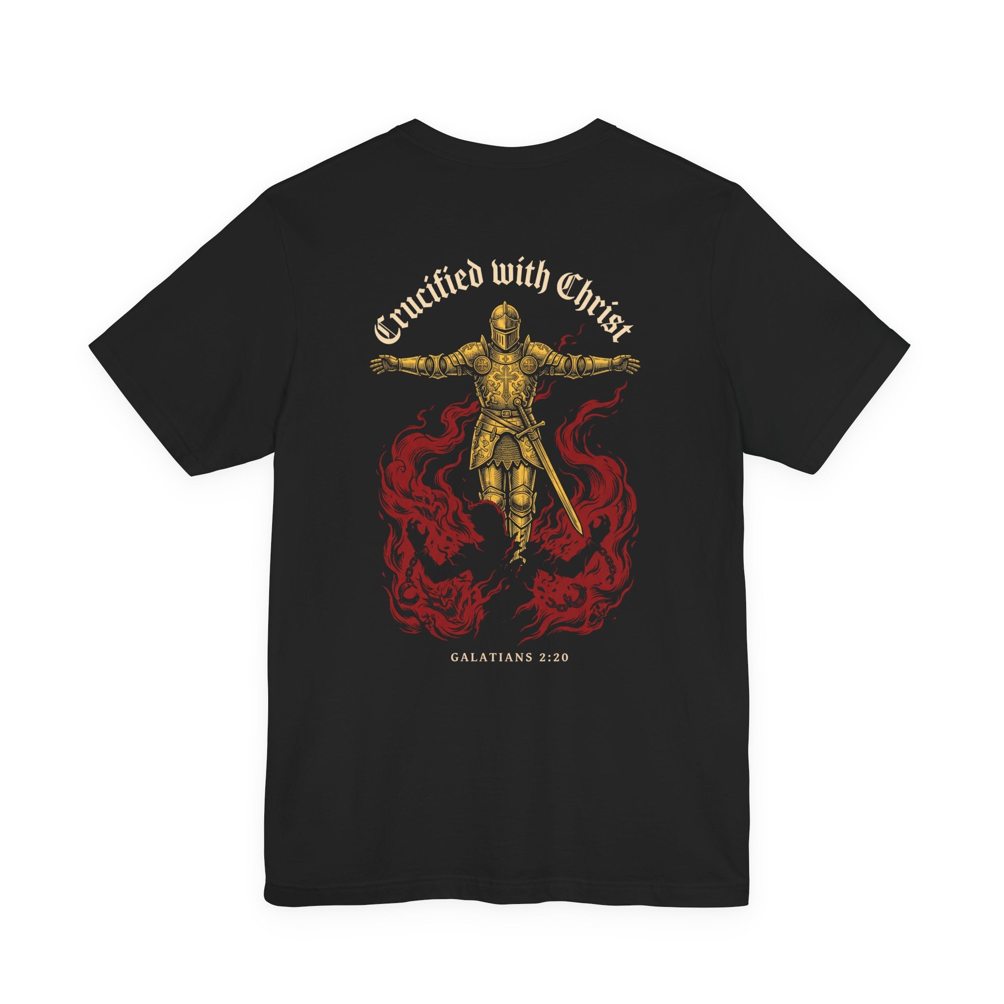 Crucified With Christ Christian Tee | Reformed Warrior Faith Shirt