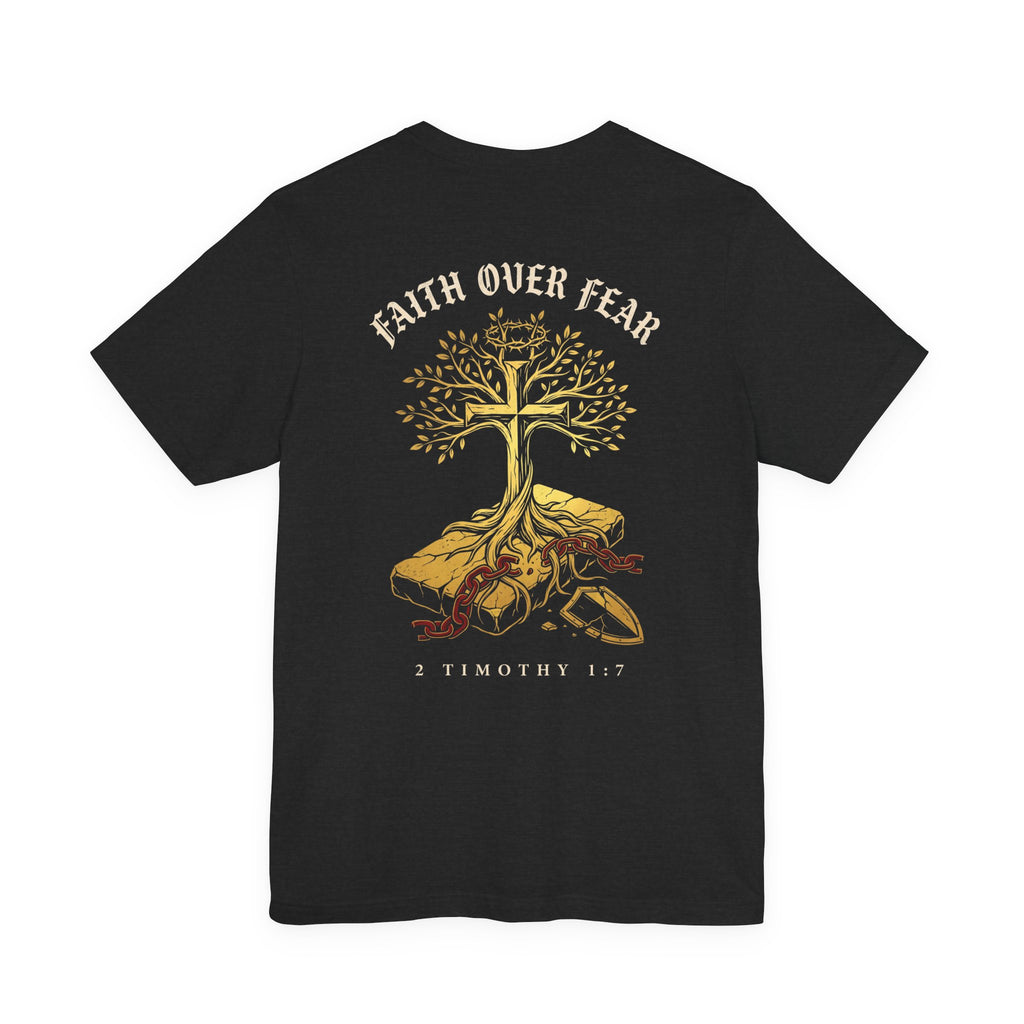 Faith Over Fear Christian Tee | Minimalist Faith Bible Verse Shirt
