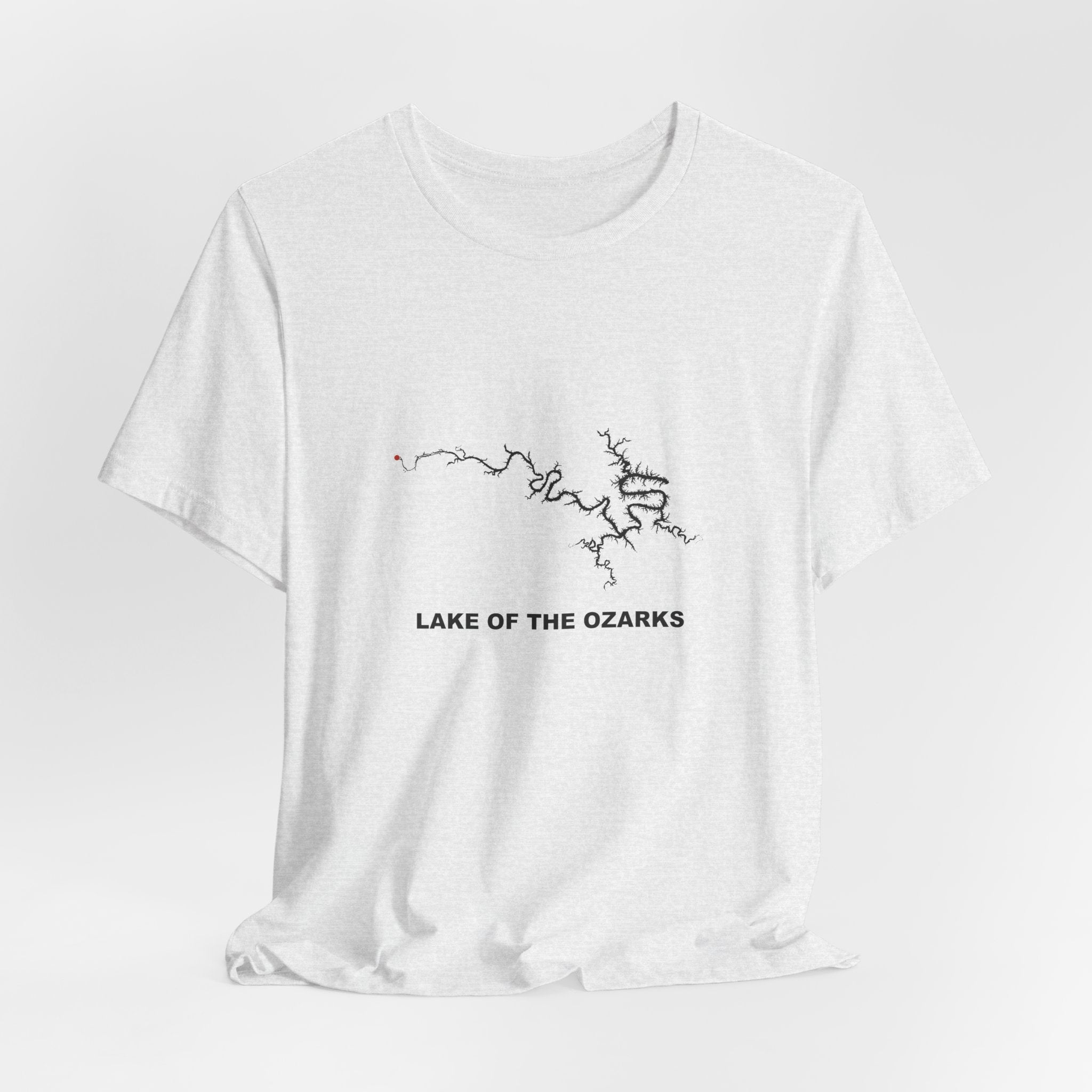 Lake of the Ozarks Map Silhouette Tee | Missouri Lake Life Shirt