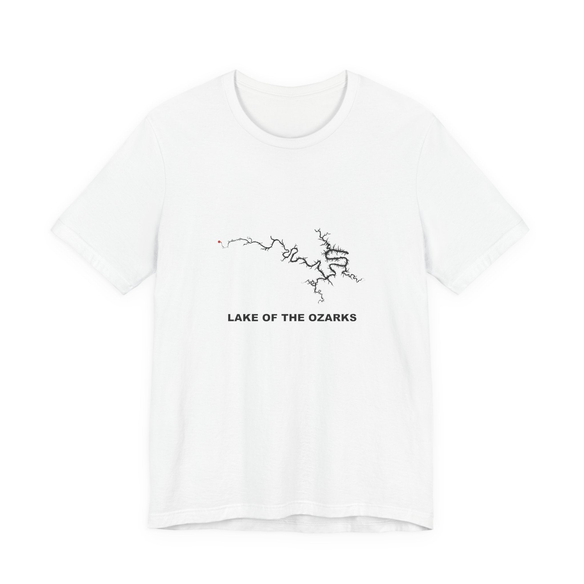 Lake of the Ozarks Map Silhouette Tee | Missouri Lake Life Shirt