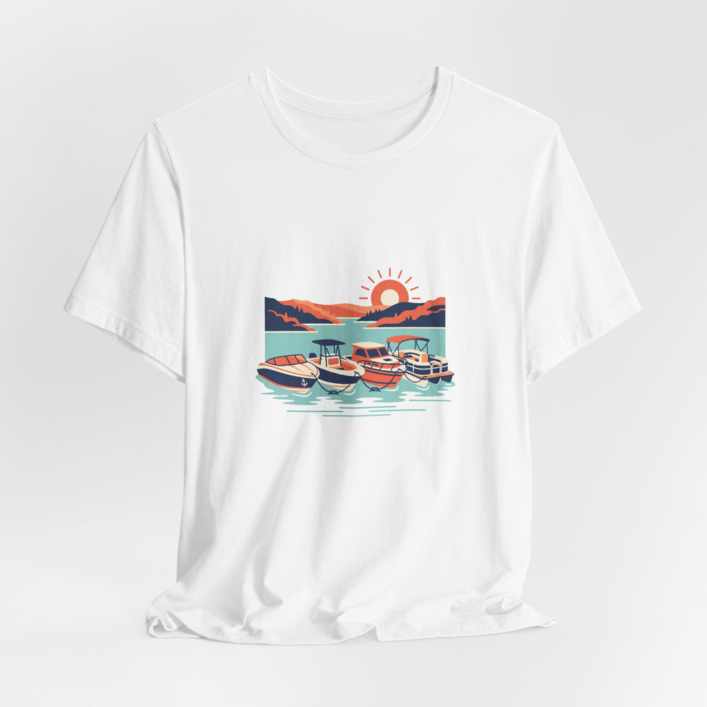 Lake of the Ozarks Scene Tee, Serene Lakeside Illustration Shirt