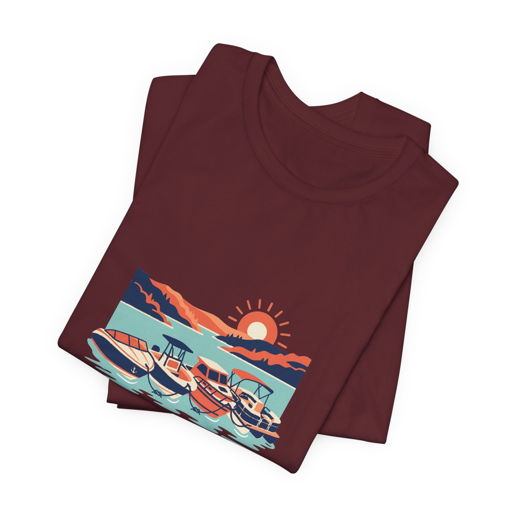 Lake of the Ozarks Scene Tee, Serene Lakeside Illustration Shirt
