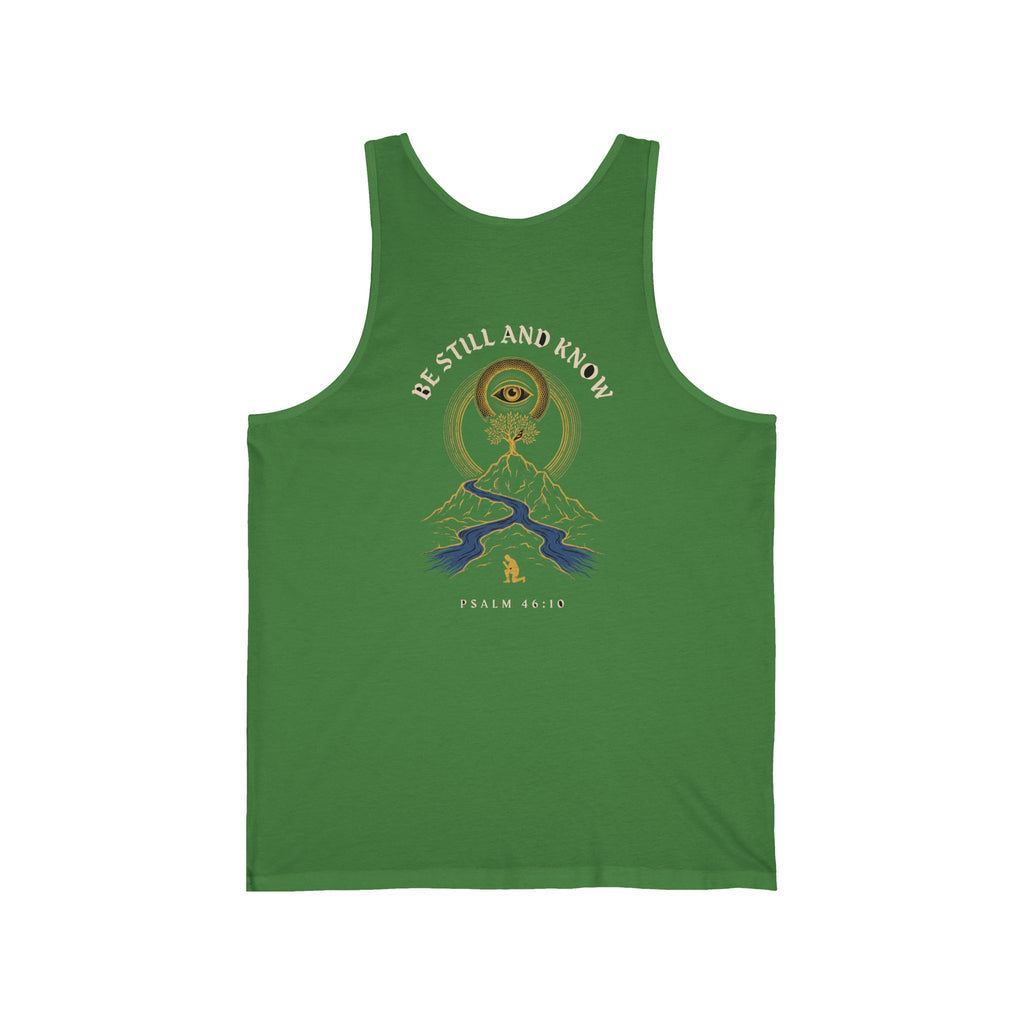 Be Still and Know That I Am God Christian Tank Top | Psalm 46:10 Faith Bible Verse