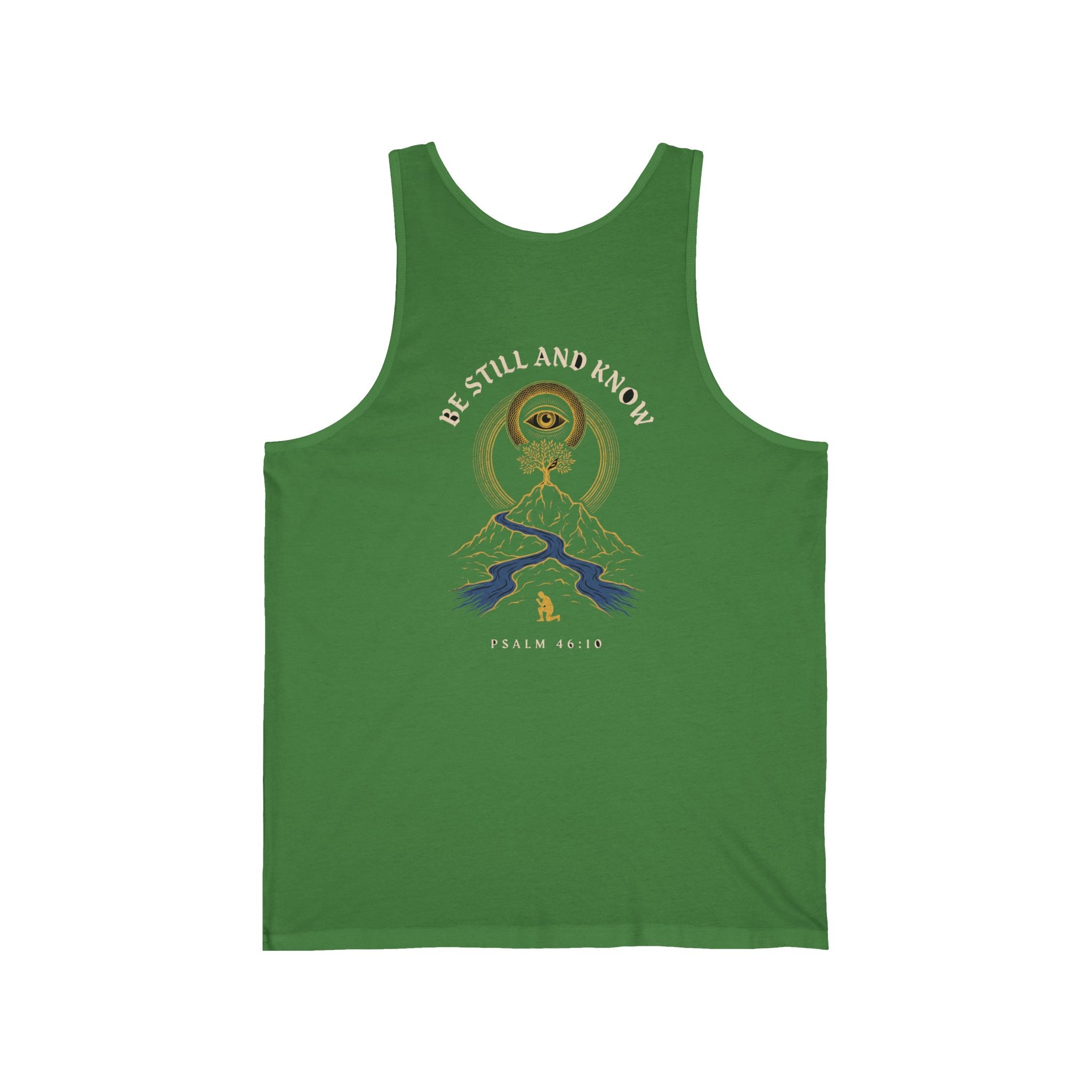 Be Still and Know That I Am God Christian Tank Top | Psalm 46:10 Faith Bible Verse